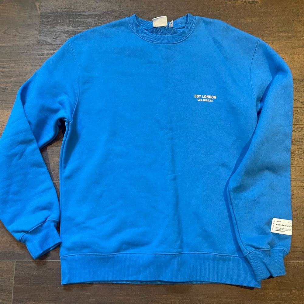 Boy London blue pull over sweater size XS. Like new